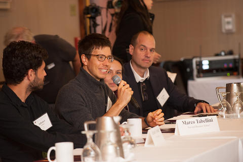 A new faculty member asks a question.