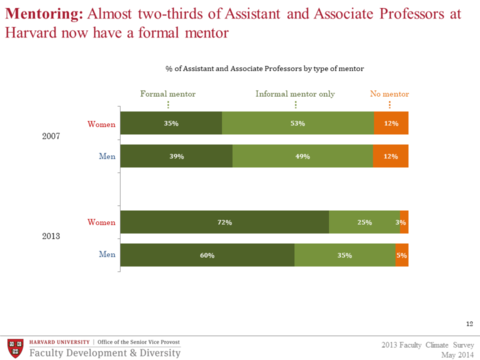 Progress in Mentoring since 2007